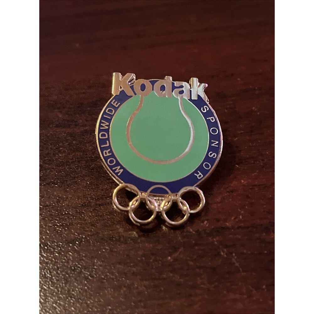 Vintage Kodak Worldwide Sponsor Tennis Olympics Lapel Hat‎ Pin